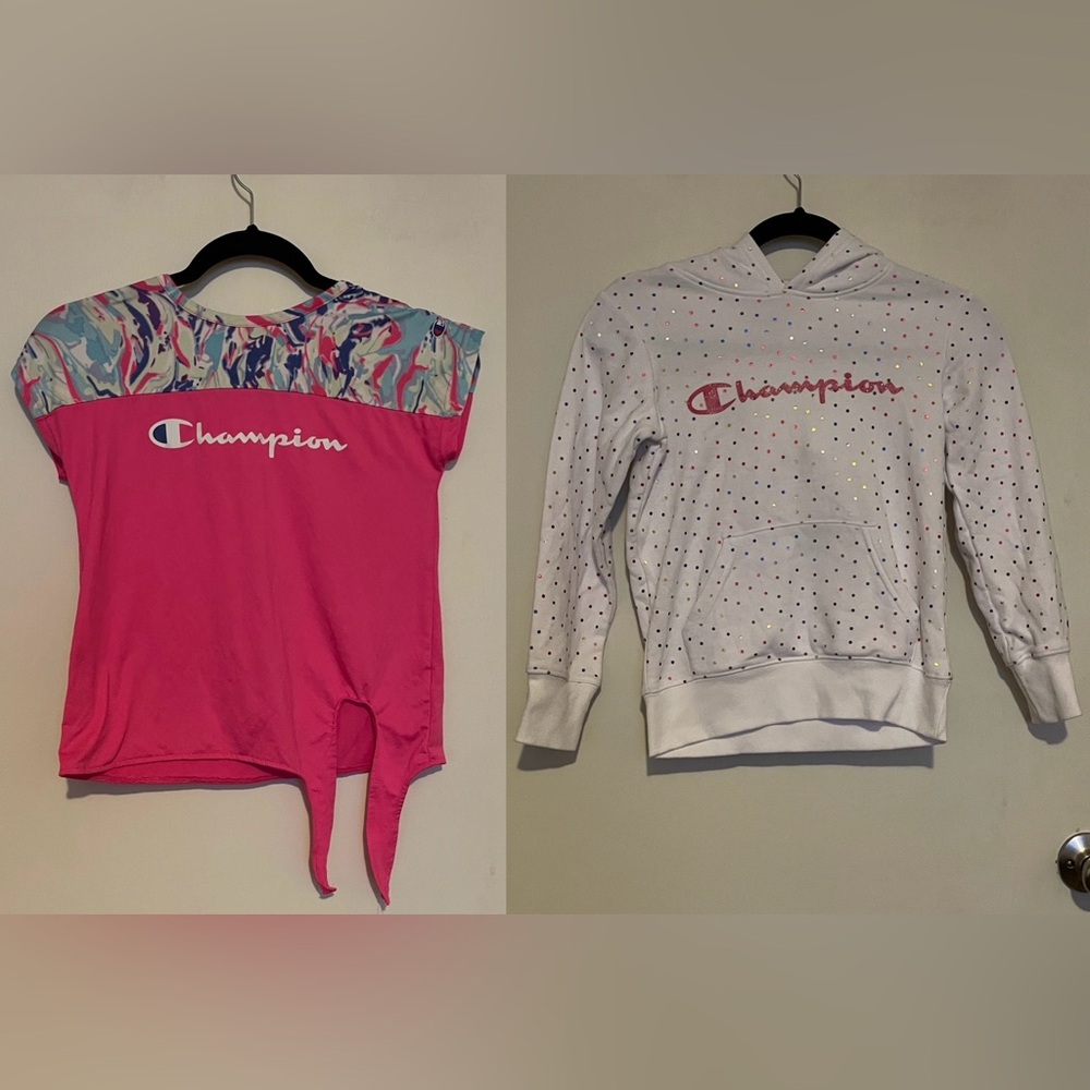Champion T-Shirt and Hoodie